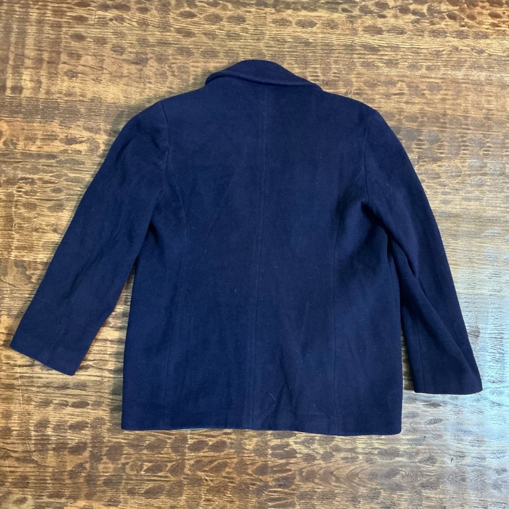 Calvin Klein Dark Blue Pea Coat - Picture 4 of 7